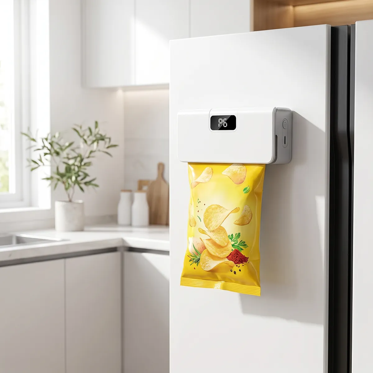 Snaptite on fridge